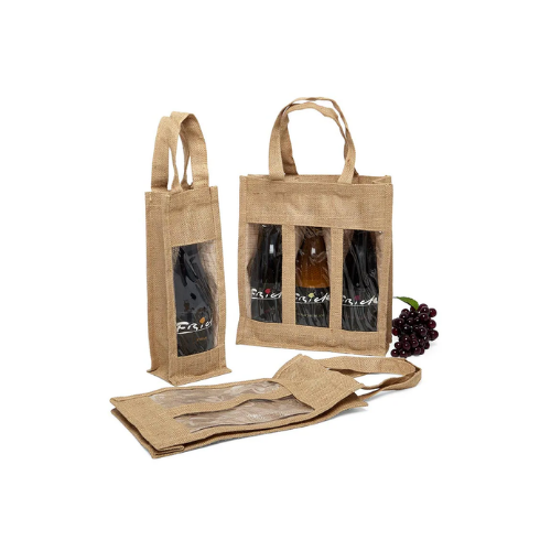 Eco-Friendly Jute Wine Bags – Elegant Bottle Packaging